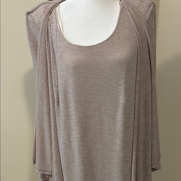 NWT R&M Richards Light Tan Dress - size 18W - Picture 11 of 12